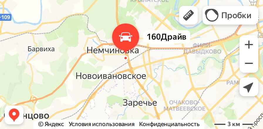 160Drive на карте, Немчиновка