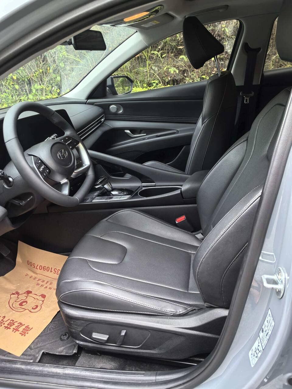 Салон Hyundai Elantra, кожа